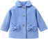 Little Princess Outerwear Bows Jacket Jackets & Coats Little Palace Store Blue and Bow Pockets 0-6 Months